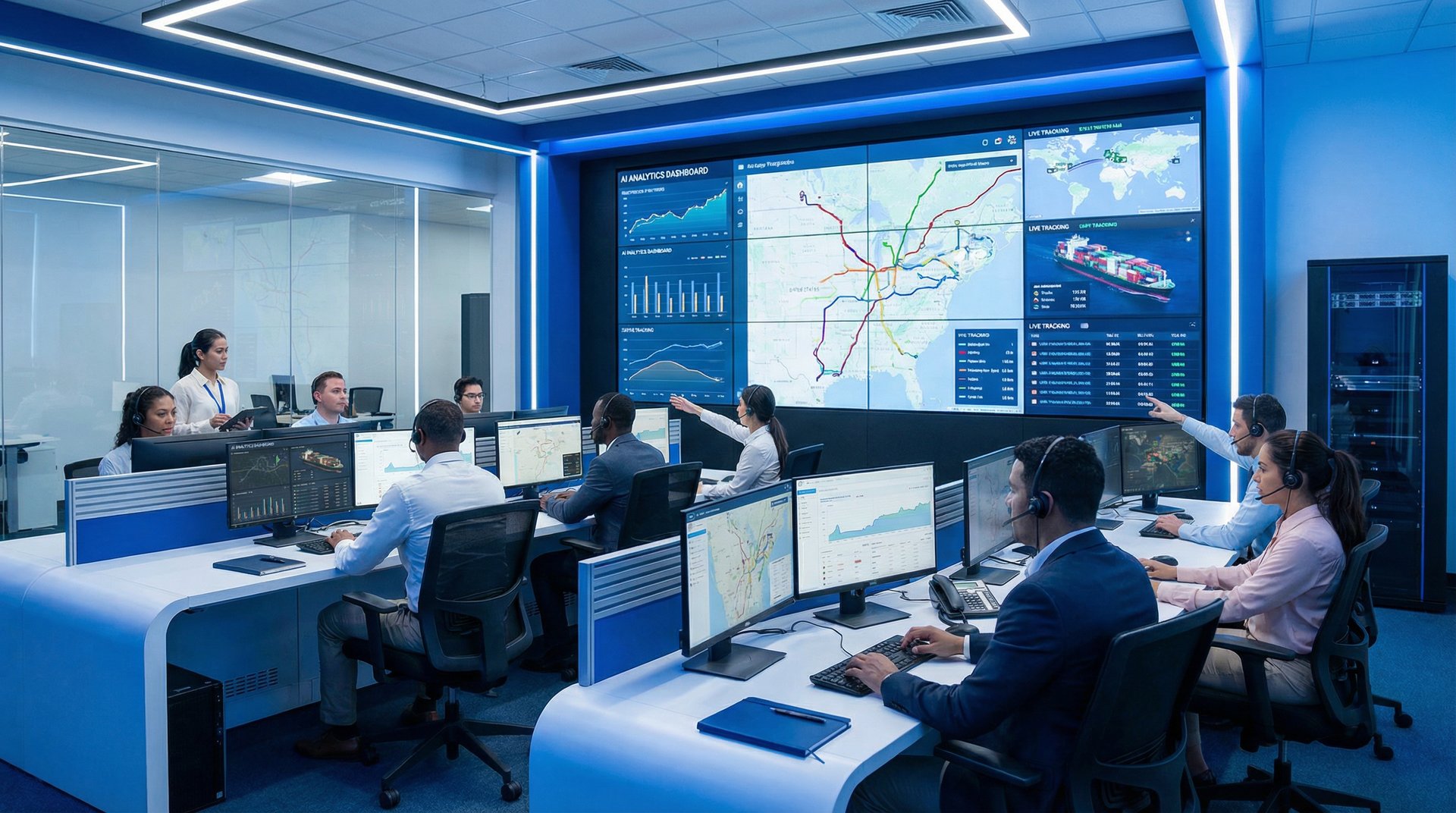 AI logistics control center